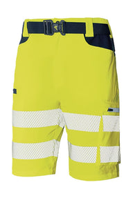 Bermuda softshell leggero alta visibilità Issa Line HI-VI