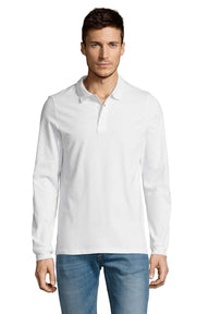 Polo uomo cotone maniche lunghe Winter II 210 gr