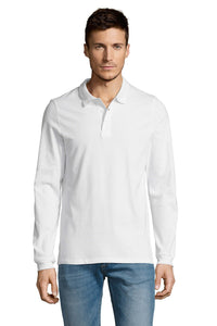 Polo uomo cotone maniche lunghe Winter II 210 gr