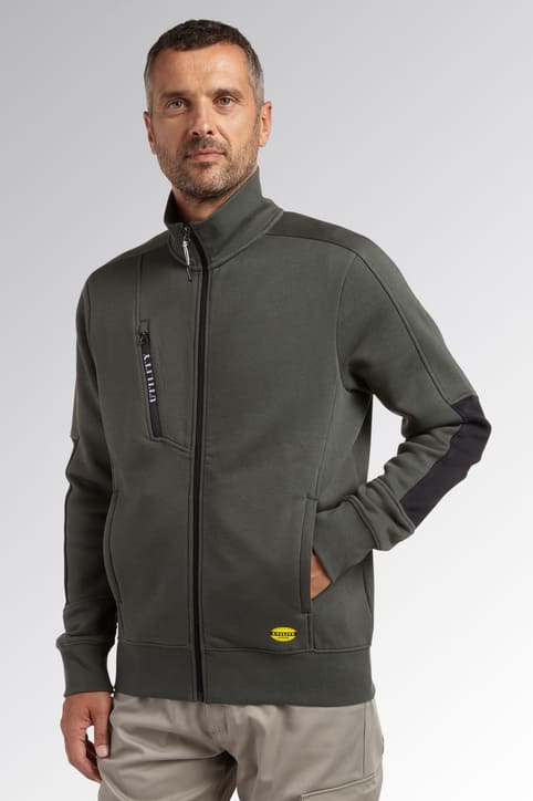 Felpa zip intera Diadora FZ Litework 280 gr