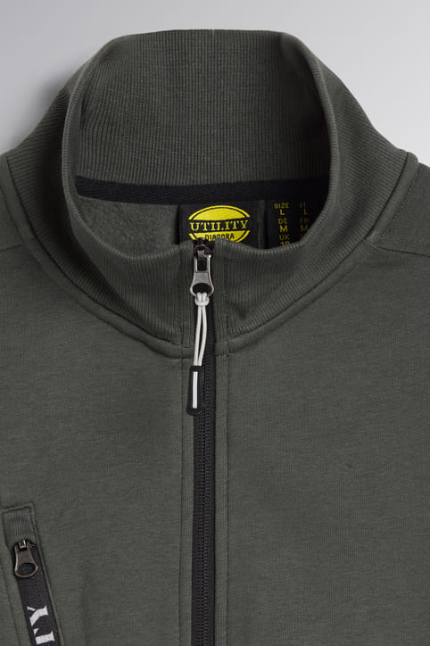 Felpa zip intera Diadora FZ Litework 280 gr
