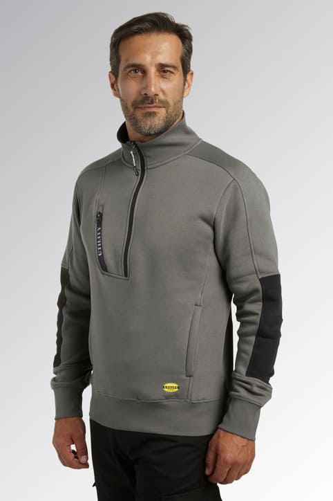 Felpa mezza zip Diadora HZ Litework 280 gr