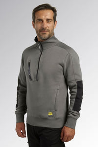 Felpa mezza zip Diadora HZ Litework 280 gr