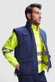 Gilet reversibile alta visibilità Roly Persei 450 gr