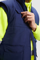 Gilet reversibile alta visibilità Roly Persei 450 gr