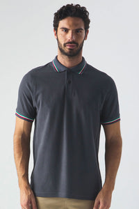 Polo cotone Black Spider Tricolore 200 gr