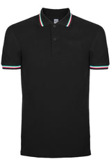 Polo cotone Black Spider Tricolore 200 gr