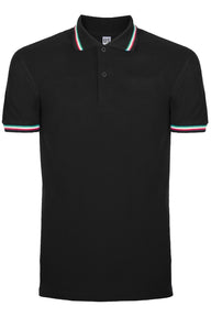 Polo cotone Black Spider Tricolore 200 gr