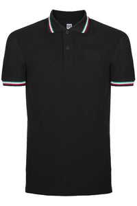 Polo cotone Black Spider Tricolore 200 gr