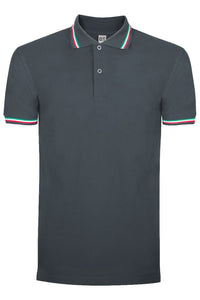 Polo cotone Black Spider Tricolore 200 gr
