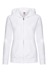 Felpa donna Fruit of the Loom con cappuccio e zip intera 280 gr