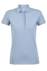 Polo donna cotone abbottonatura nascosta Owen 215 gr