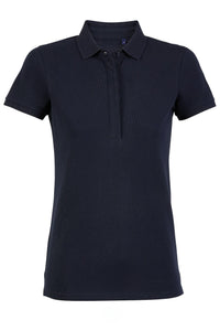 Polo donna cotone abbottonatura nascosta Owen 215 gr