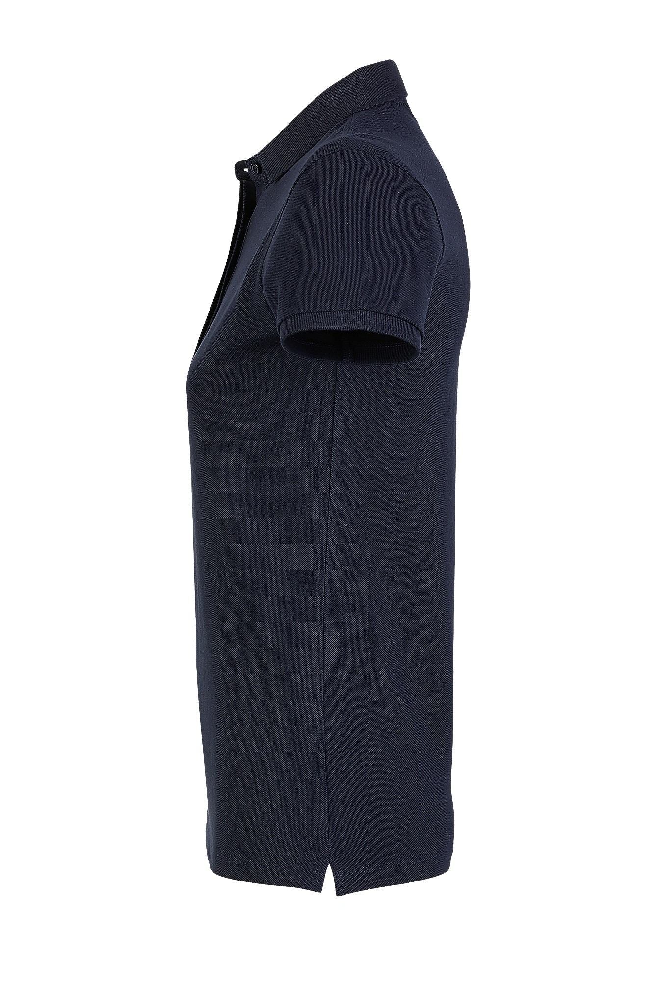 Polo donna cotone abbottonatura nascosta Owen 215 gr