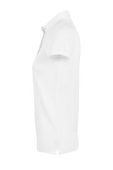 Polo donna cotone abbottonatura nascosta Owen 215 gr