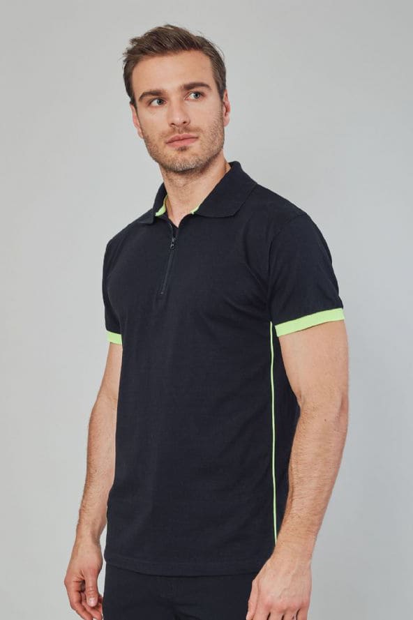 Polo in cotone con zip JRC Florida 165 gr