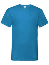 T-Shirt cotone Fruit of the Loom Valueweight scollo a V 165 gr.