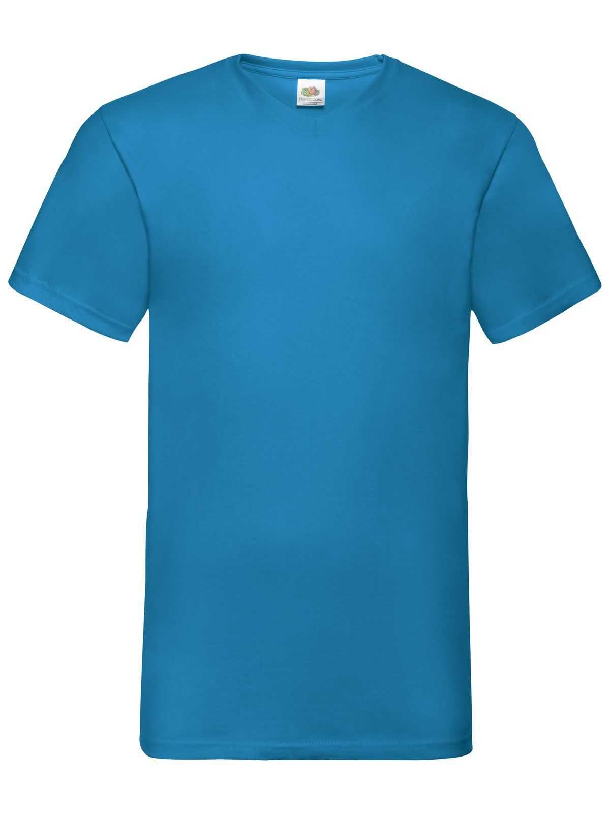 T-Shirt cotone Fruit of the Loom Valueweight scollo a V 165 gr.
