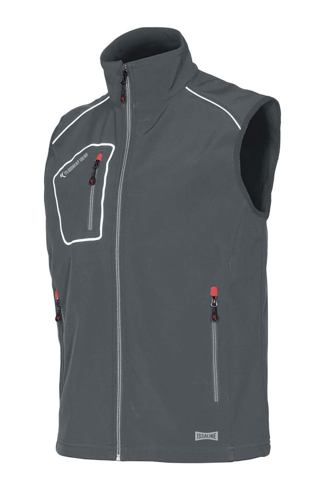 Gilet softshell interno in pile Issa Line Snappy
