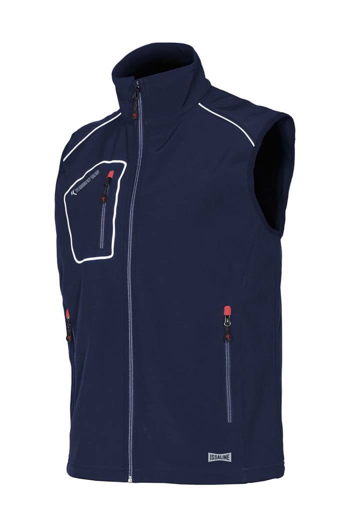 Gilet softshell interno in pile Issa Line Snappy