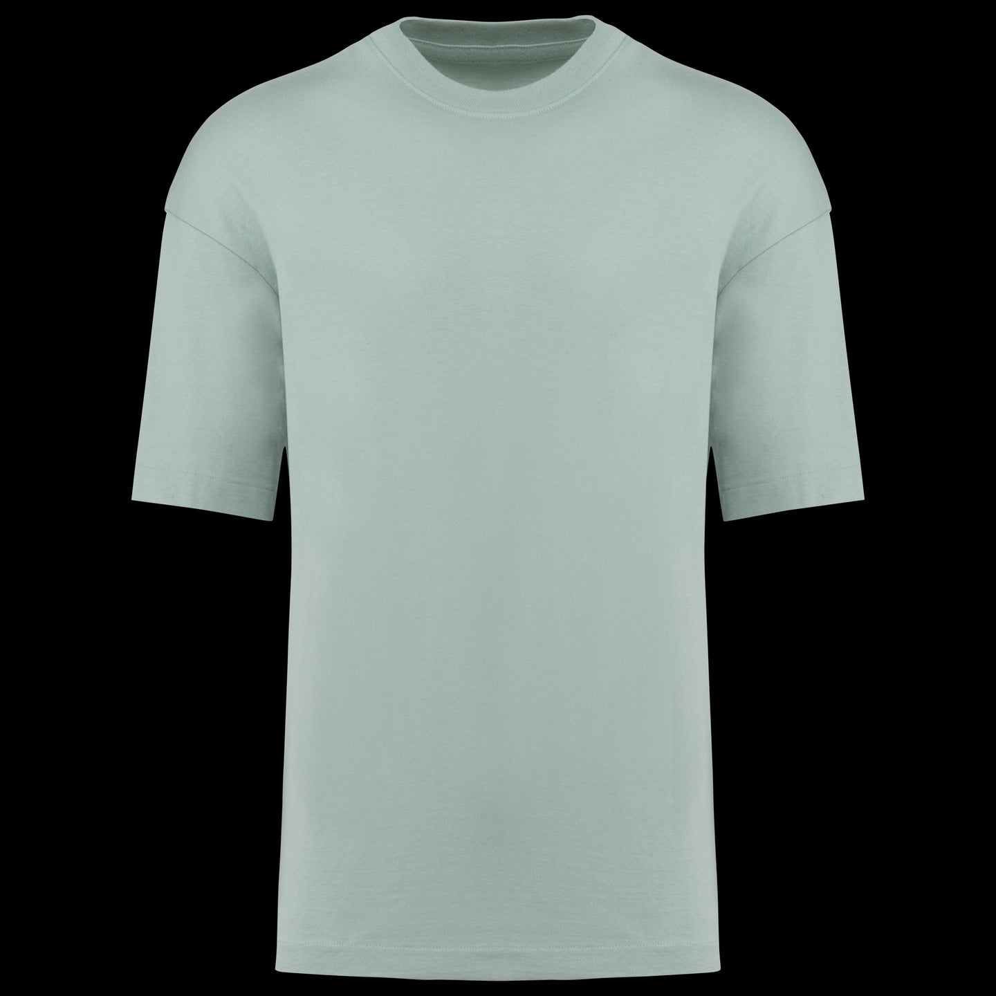 kariban-t-shirt-oversize-cotone-grigio-puro-k3008