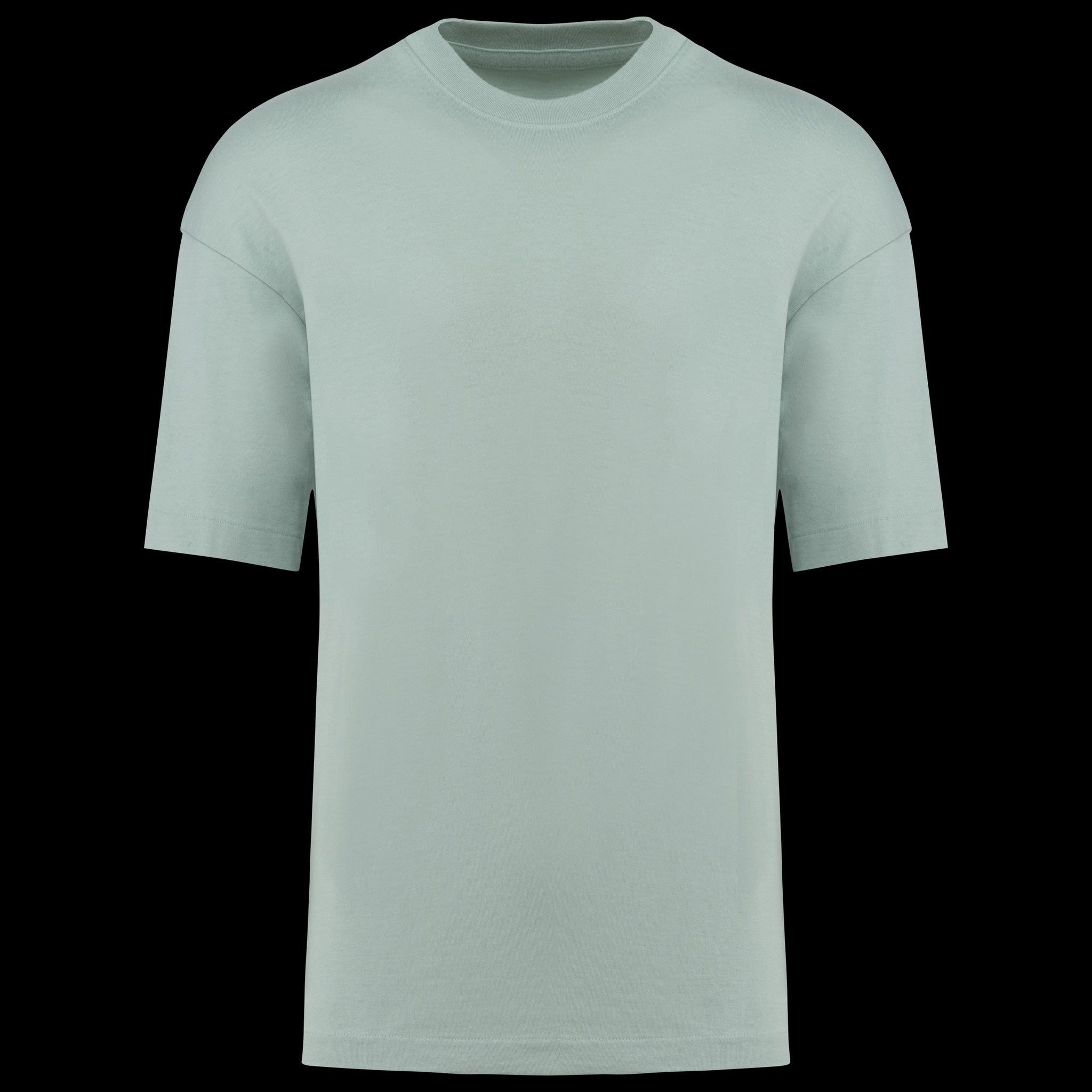 kariban-t-shirt-oversize-cotone-grigio-puro-k3008