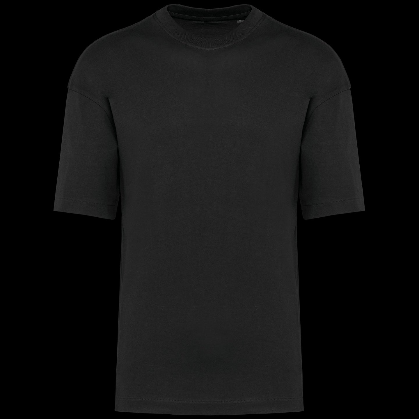 kariban-t-shirt-oversize-cotone-nero-k3008