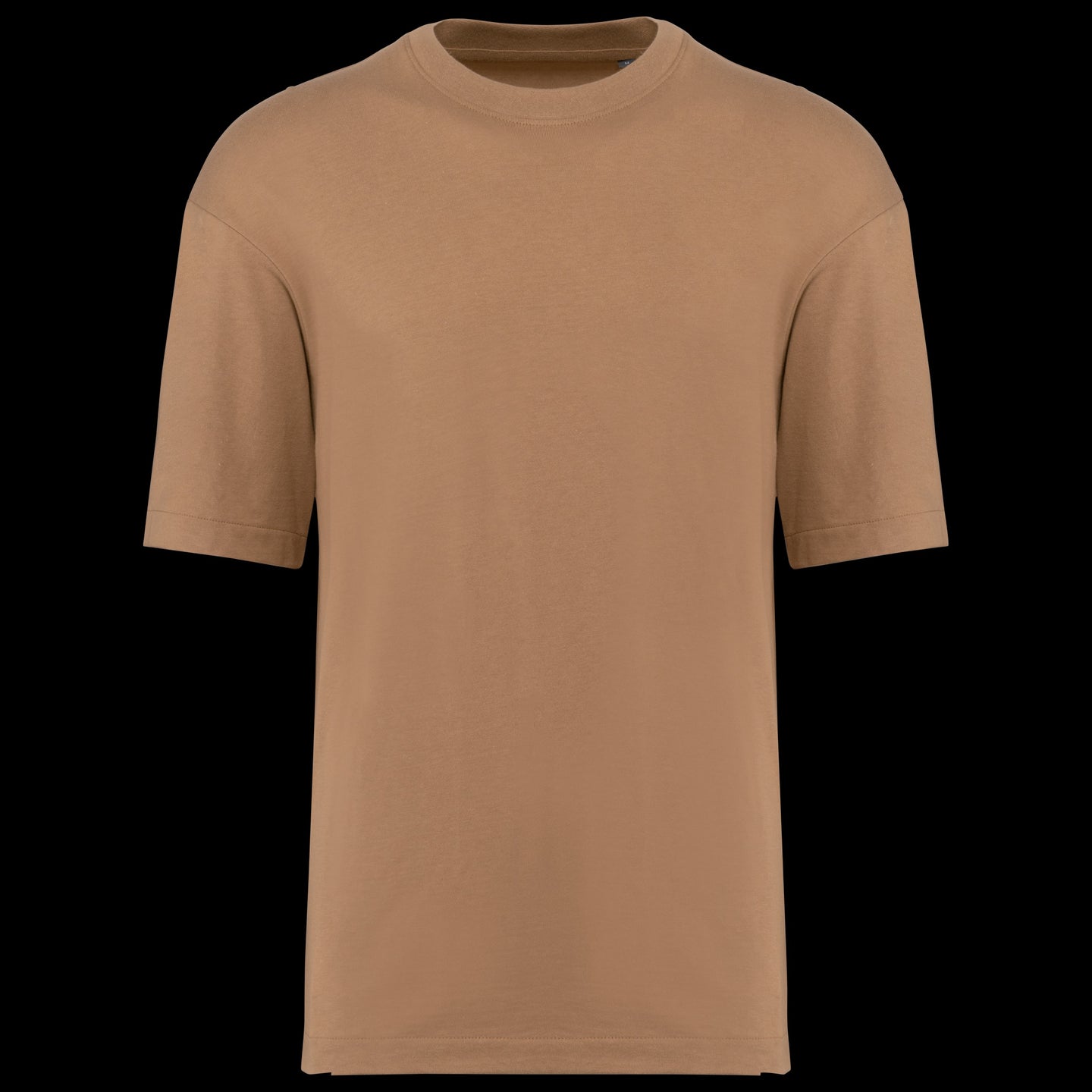 kariban-t-shirt-oversize-cotone-sabbia-k3008