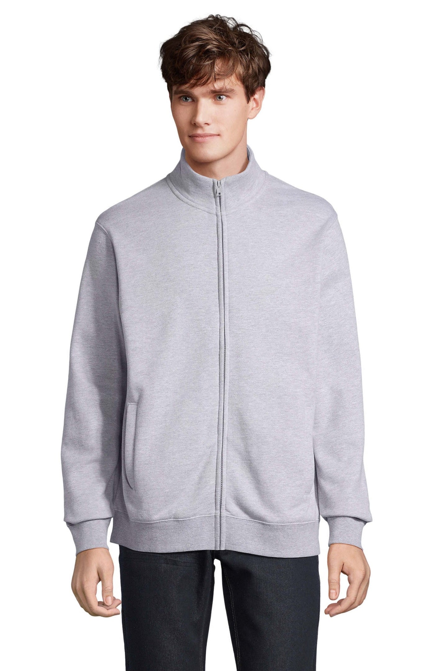 Felpa unisex zip intera Cooper 280 gr