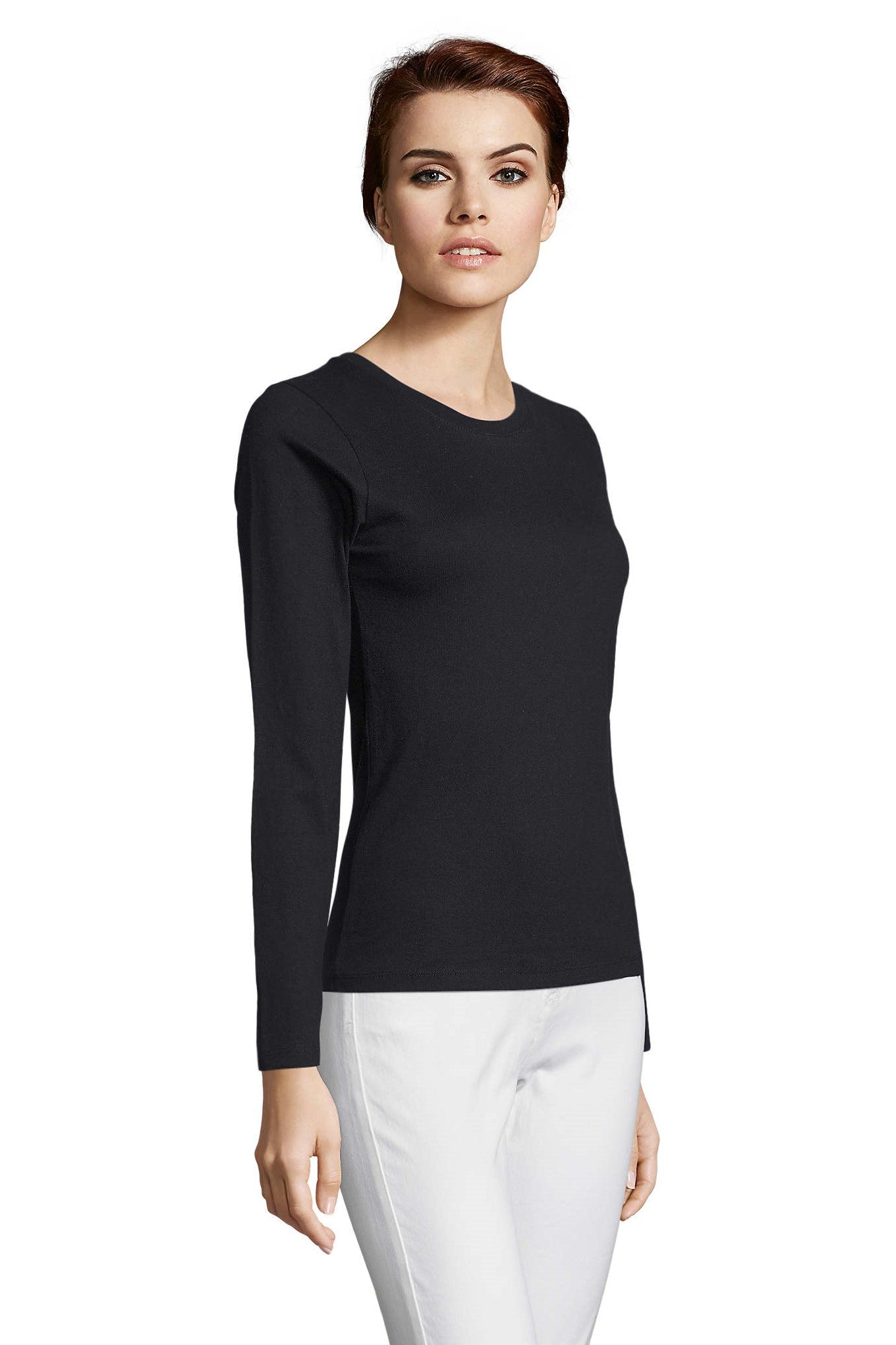 T-shirt donna cotone maniche lunghe Imperial LSL 190 gr