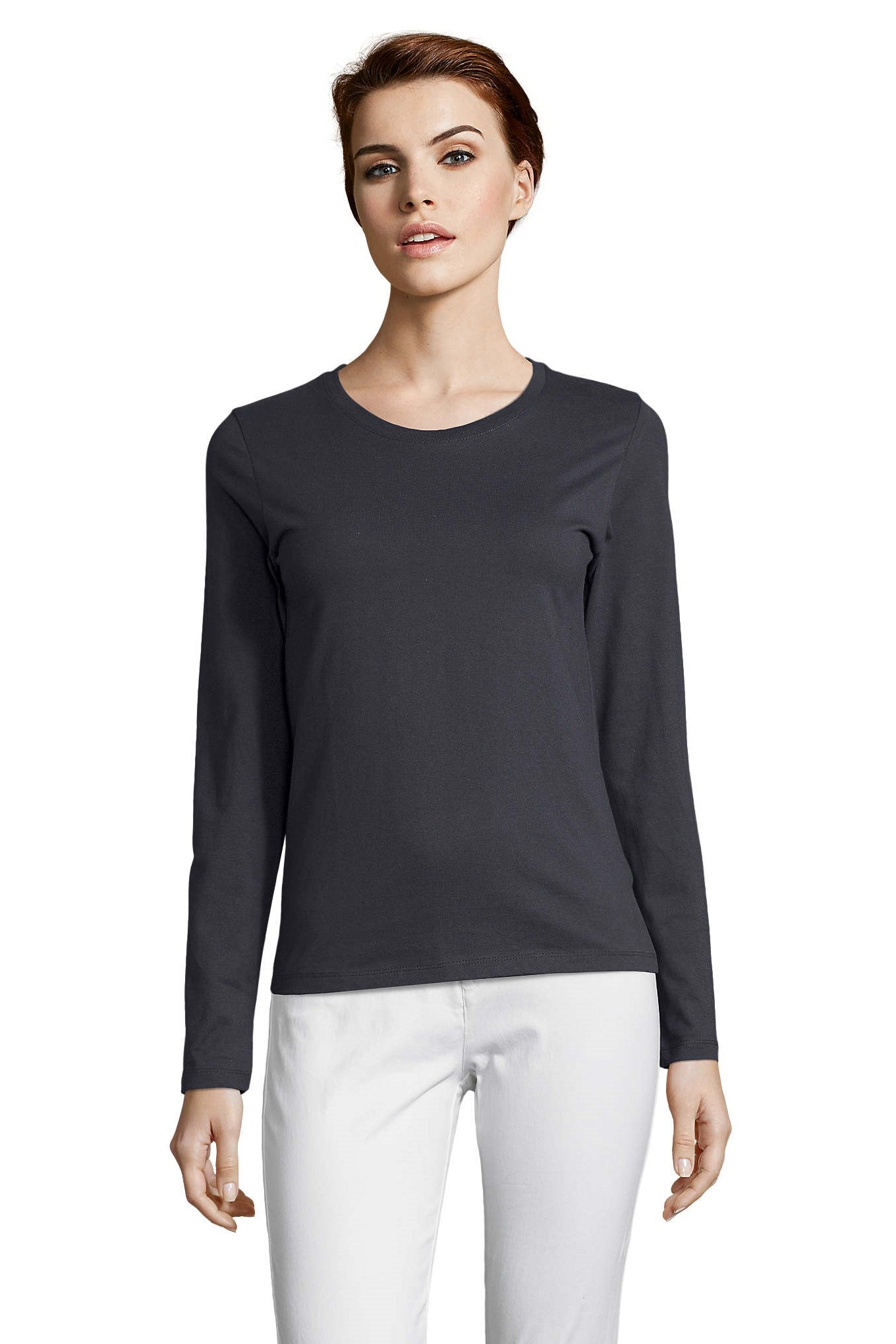 T-shirt donna cotone maniche lunghe Imperial LSL 190 gr