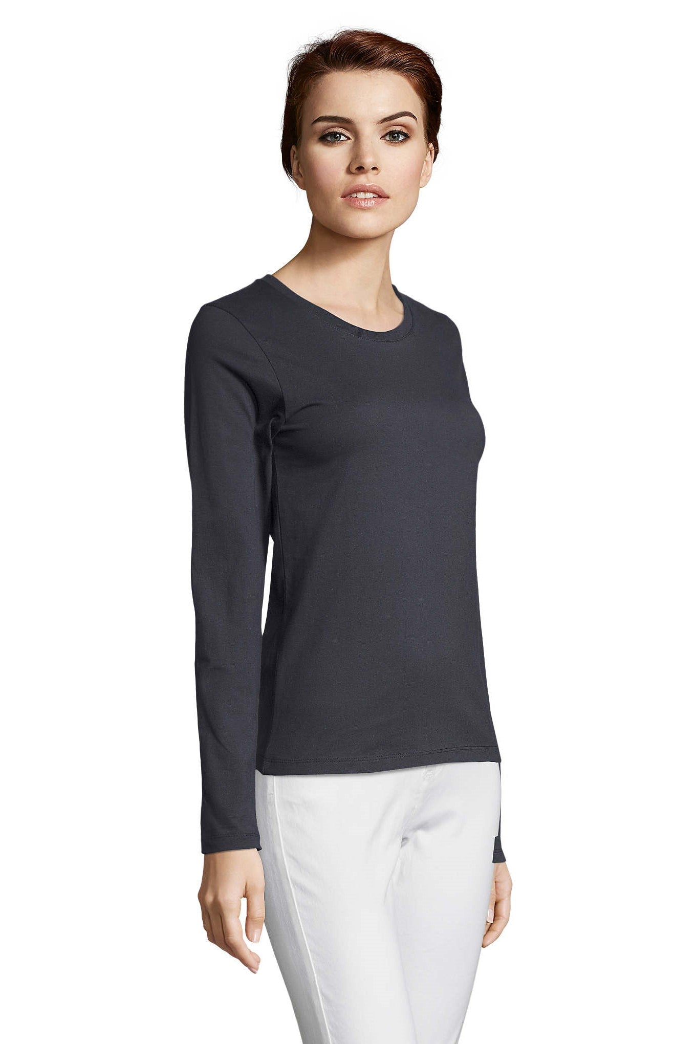 T-shirt donna cotone maniche lunghe Imperial LSL 190 gr