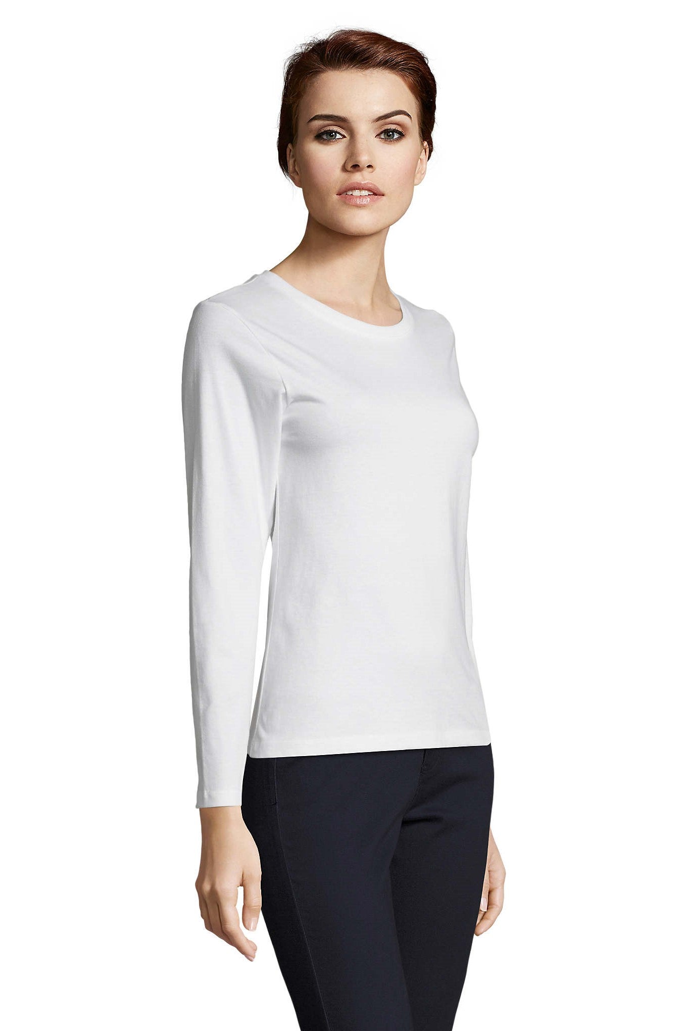 T-shirt donna cotone maniche lunghe Imperial LSL 190 gr