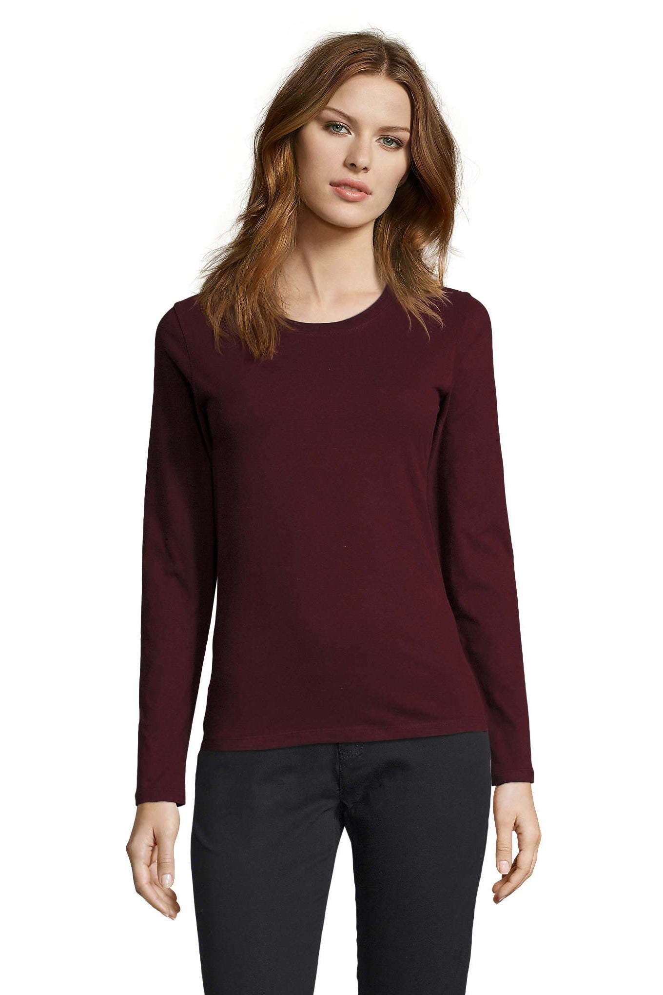 T-shirt donna cotone maniche lunghe Imperial LSL 190 gr