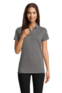 Polo donna cotone abbottonatura nascosta Owen 215 gr