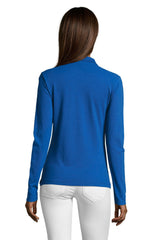 Polo donna cotone maniche lunghe Podium 210 gr