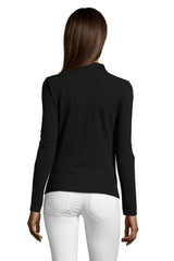 Polo donna cotone maniche lunghe Podium 210 gr