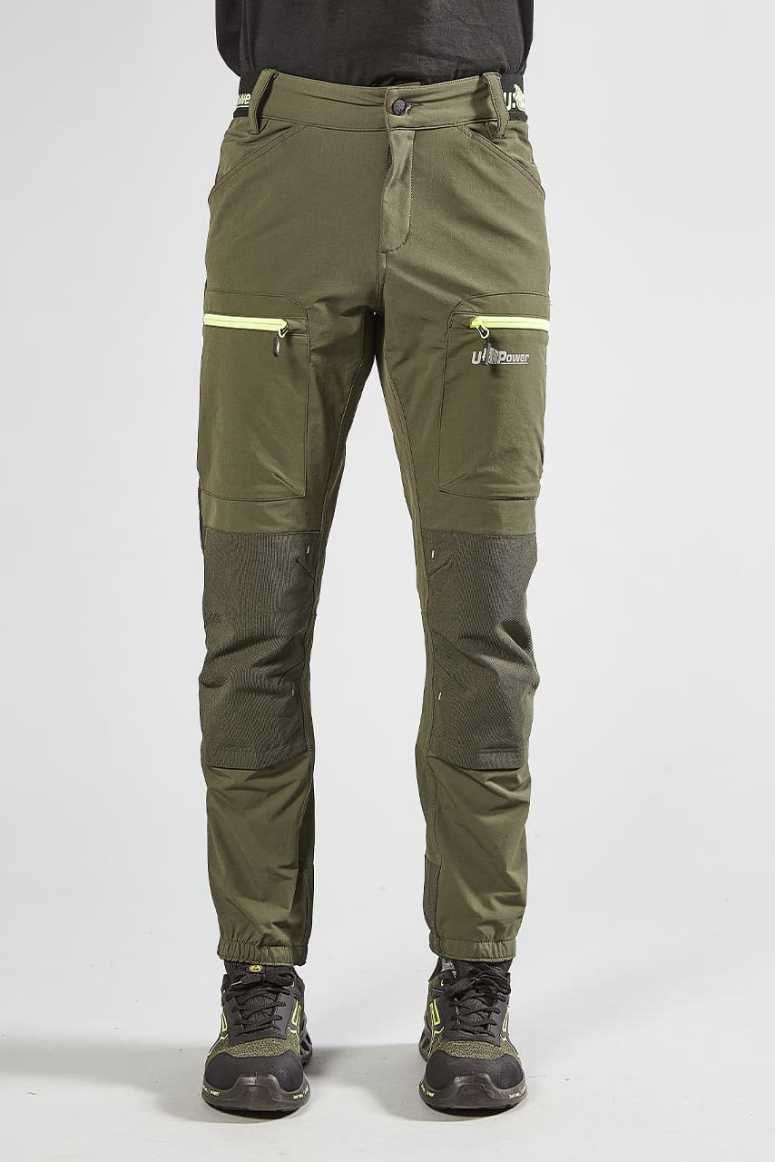 Pantalone elasticizzato con elastico alla caviglia U-Power Harmony 140 gr