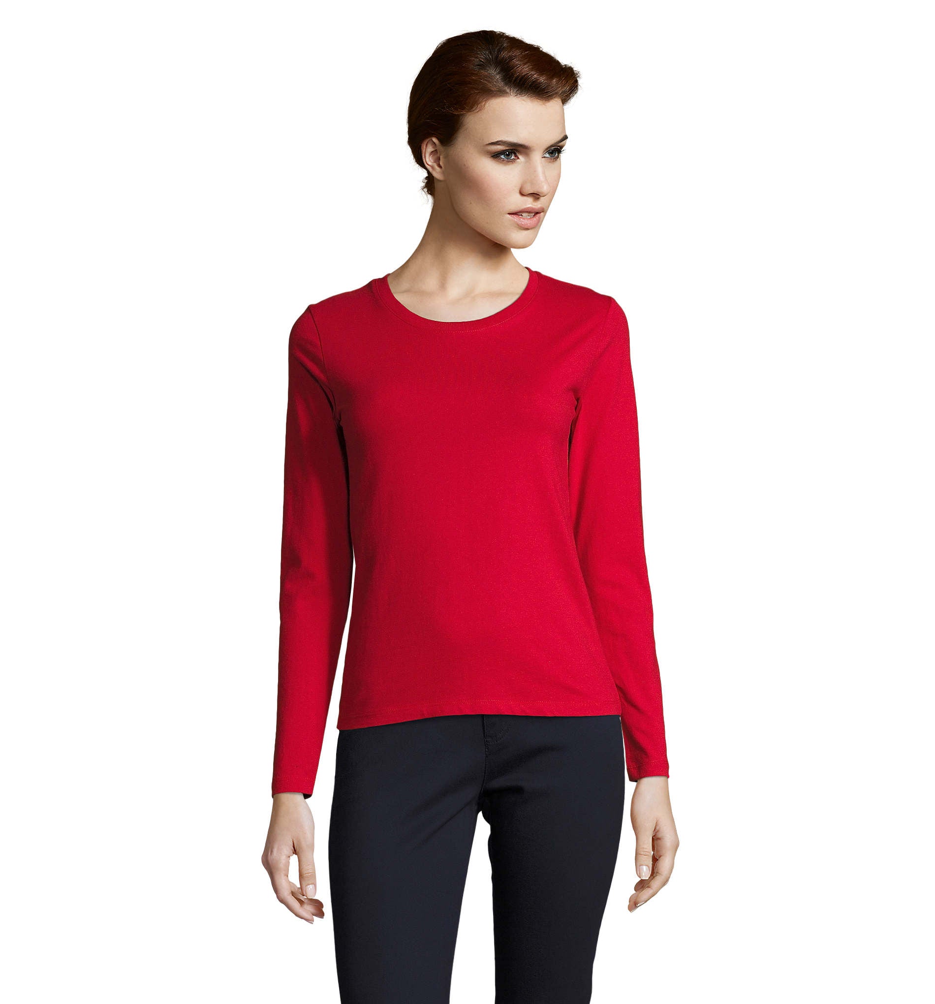 T-shirt donna cotone maniche lunghe Imperial LSL 190 gr