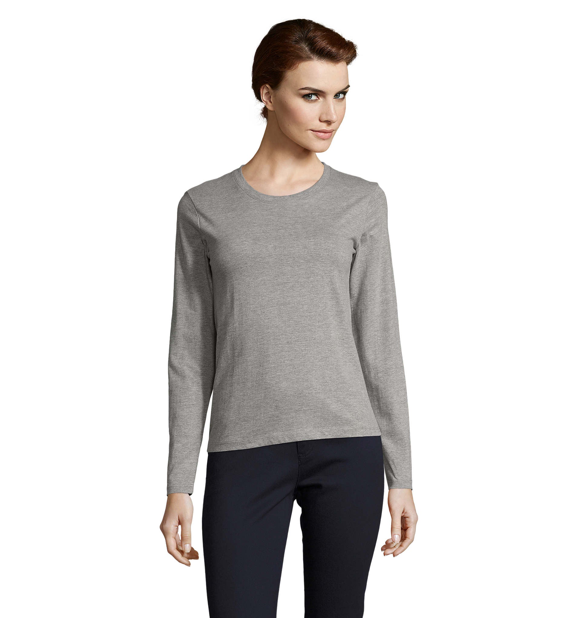 T-shirt donna cotone maniche lunghe Imperial LSL 190 gr