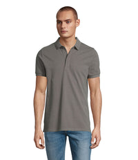 Polo uomo cotone abbottonatura nascosta Owen 215 gr
